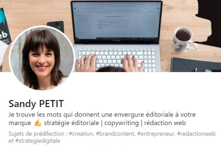 Profil LinkedIn Sandy