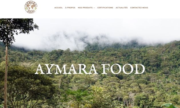 Aymara Food visuel site Internet